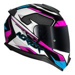 Capacete Norisk FF802 Razor Speedmax - Branco Rosa Azul