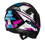 Capacete Norisk FF802 Razor Speedmax - Branco Rosa Azul