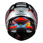 Capacete Norisk Ff345 Route Articulado Charge - Preto Titanium Azul (Viseira Solar)