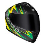 Capacete Race Tech Hit Fuzzy - Preto/Amarelo