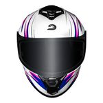 Capacete Race Tech Hit Fuzzy - Branco/Rosa