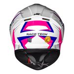 Capacete Race Tech Hit Fuzzy - Branco/Rosa