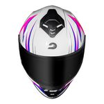 Capacete Race Tech Hit Fuzzy - Branco/Rosa