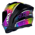 Capacete Asx City Storm - Preto/Colors 
