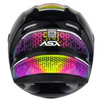 Capacete Asx City Storm - Preto/Colors 