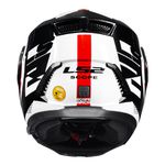 Capacete LS2 Articulado FF902 Scope Arch - Branco Vermelho