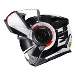 Capacete LS2 Articulado FF902 Scope Arch - Branco Vermelho