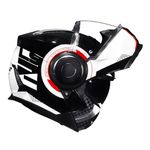Capacete LS2 Articulado FF902 Scope Arch - Branco Vermelho