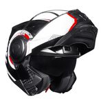 Capacete LS2 Articulado FF902 Scope Arch - Branco Vermelho