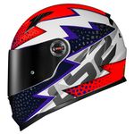 Capacete Ls2 Ff358 Speedy - Branco Roxo Laranja