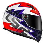 Capacete Ls2 Ff358 Speedy - Branco Roxo Laranja