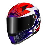 Capacete Ls2 Ff358 Speedy - Branco Roxo Laranja