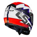 Capacete Ls2 Ff358 Speedy - Branco Roxo Laranja