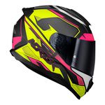 Capacete Norisk FF802 Razor Speedmax - Preto Amarelo Rosa