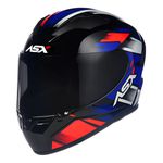 Capacete Asx City Start - Preto/Vermelho/Azul