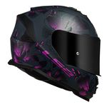 Capacete LS2 FF800 Storm Burst - Preto Fosco Rosa Roxo
