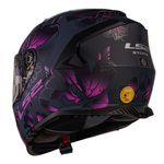 Capacete LS2 FF800 Storm Burst - Preto Fosco Rosa Roxo
