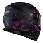Capacete LS2 FF800 Storm Burst - Preto Fosco Rosa Roxo