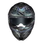 Capacete Norisk Strada 2 Cobra - Azul Camaleao (Viseira Solar)