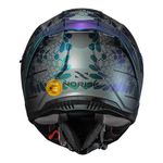 Capacete Norisk Strada 2 Cobra - Azul Camaleao (Viseira Solar)