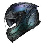 Capacete Norisk Strada 2 Cobra - Azul Camaleao (Viseira Solar)