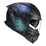 Capacete Norisk Strada 2 Cobra - Azul Camaleao (Viseira Solar)