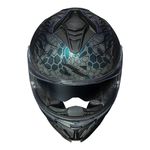 Capacete Norisk Strada 2 Cobra - Azul Camaleao (Viseira Solar)