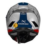 Capacete Norisk Strada 2 Evoque - Prata Vermelho Azul (Viseira Solar)