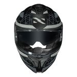 Capacete Norisk Strada 2 Evoque - Preto Fosco Cinza (Viseira Solar)
