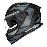 Capacete Norisk Strada 2 Evoque - Preto Fosco Cinza (Viseira Solar)