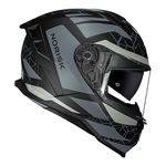 Capacete Norisk Strada 2 Evoque - Preto Fosco Cinza (Viseira Solar)
