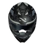 Capacete Norisk Strada 2 Evoque - Preto Fosco Cinza (Viseira Solar)