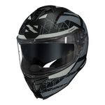 Capacete Norisk Strada 2 Evoque - Preto Fosco Cinza (Viseira Solar)