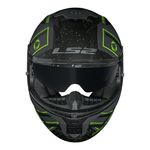 Capacete LS2 FF808 Stream 2 Maze - Cinza Fosco Preto