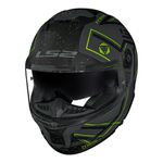 Capacete LS2 FF808 Stream 2 Maze - Cinza Fosco Preto
