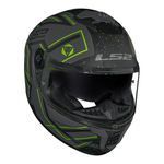 Capacete LS2 FF808 Stream 2 Maze - Cinza Fosco Preto