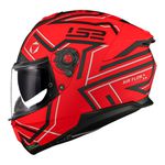 Capacete LS2 FF808 Stream 2 Maze - Laranja Fosco Preto