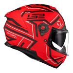 Capacete LS2 FF808 Stream 2 Maze - Laranja Fosco Preto
