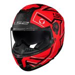 Capacete LS2 FF808 Stream 2 Maze - Laranja Fosco Preto