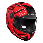 Capacete LS2 FF808 Stream 2 Maze - Laranja Fosco Preto