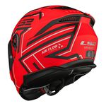 Capacete LS2 FF808 Stream 2 Maze - Laranja Fosco Preto