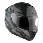 Capacete LS2 FF808 Stream 2 Shadow - Titanium Fosco Cinza