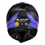 Capacete LS2 FF808 Stream 2 Vintage - Preto Fosco Roxo Cinza