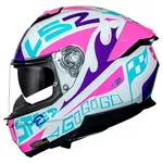 Capacete Ls2 Ff808 Stream II Race - Branco/Roxo