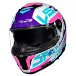 Capacete Ls2 Ff808 Stream II Race - Branco/Roxo