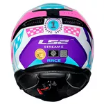 Capacete Ls2 Ff808 Stream II Race - Branco/Roxo