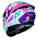 Capacete Ls2 Ff808 Stream II Race - Branco/Roxo
