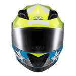 Capacete Texx Strike Superstar - Verde/Azul/Branco