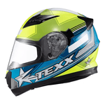 Capacete Texx Strike Superstar - Verde/Azul/Branco