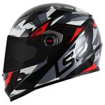 Capacete LS2 FF358 Tank - Preto Vermelho